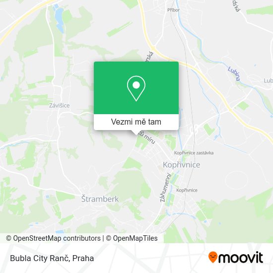 Bubla City Ranč mapa