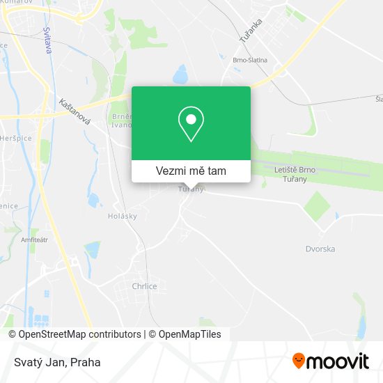 Svatý Jan mapa