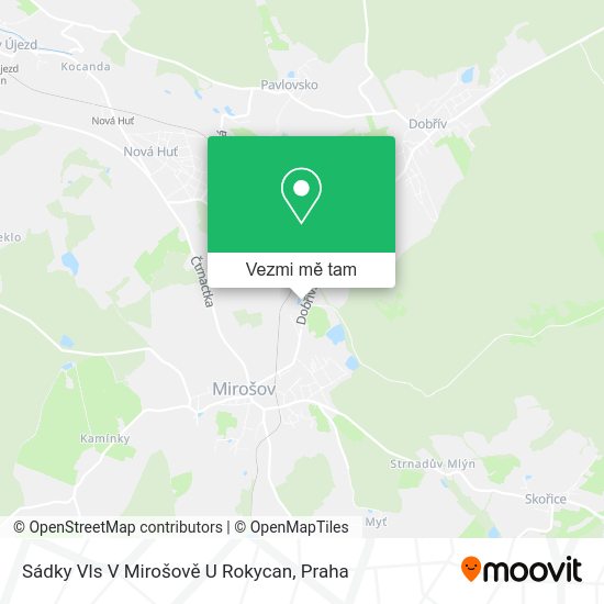 Sádky Vls V Mirošově U Rokycan mapa