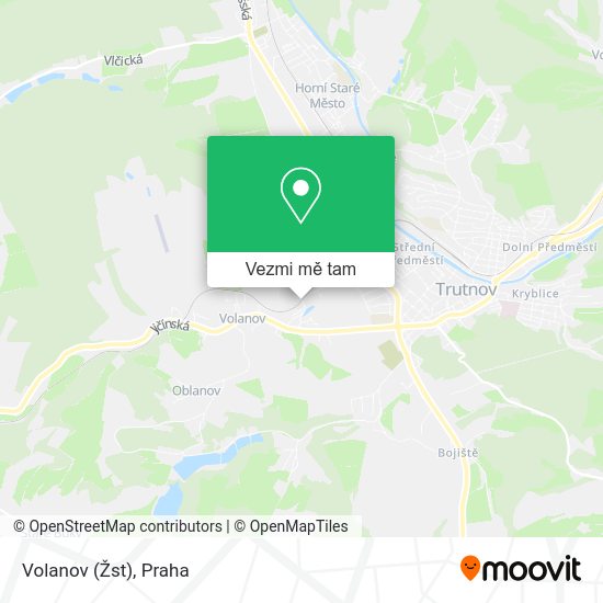 Volanov (Žst) mapa