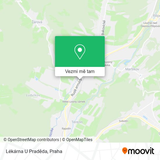 Lékárna U Praděda mapa