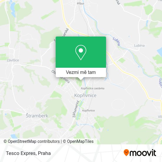 Tesco Expres mapa