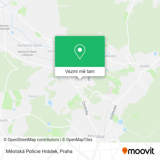 Městská Policie Hrádek mapa