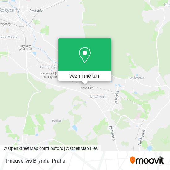 Pneuservis Brynda mapa