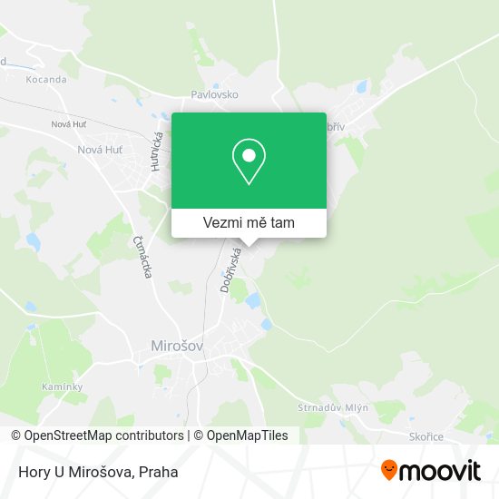 Hory U Mirošova mapa