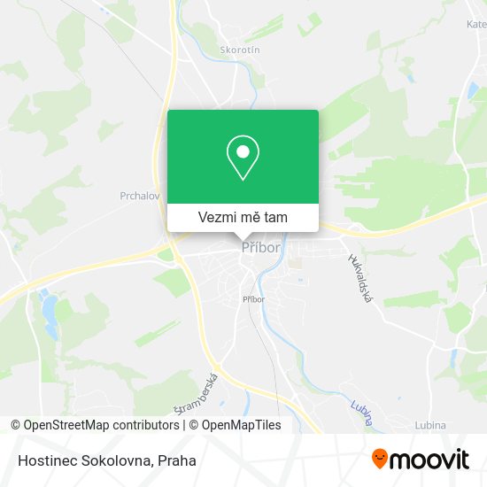 Hostinec Sokolovna mapa