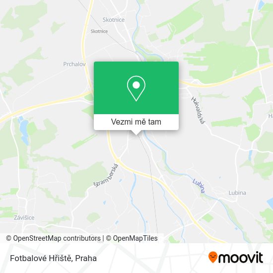 Fotbalové Hřiště mapa