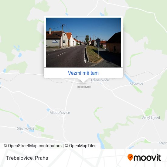 Třebelovice mapa