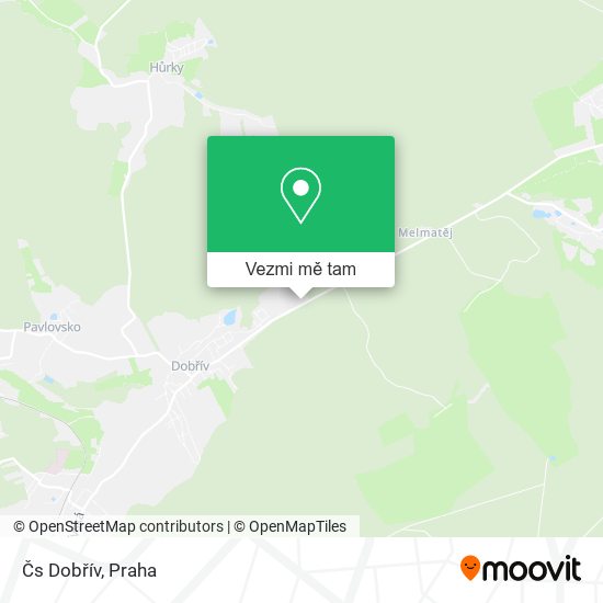 Čs Dobřív mapa