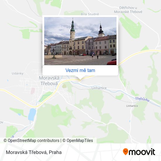 Moravská Třebová mapa