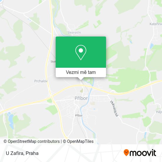 U Zafíra mapa