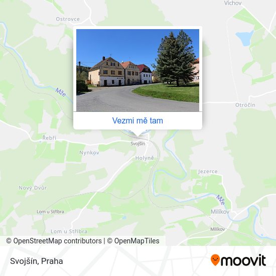Svojšín mapa