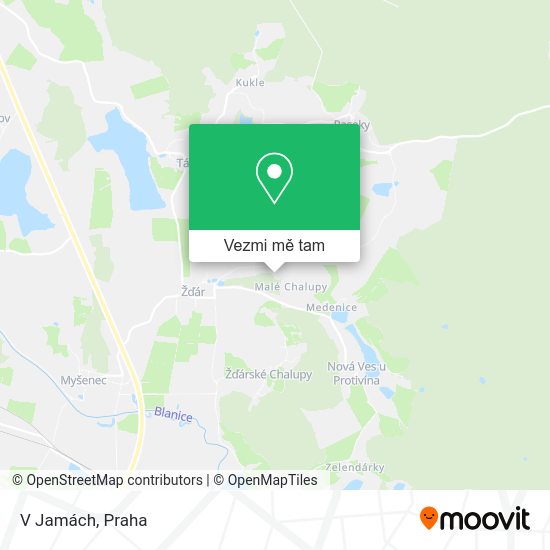V Jamách mapa