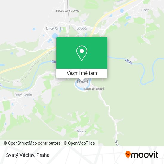 Svatý Václav mapa