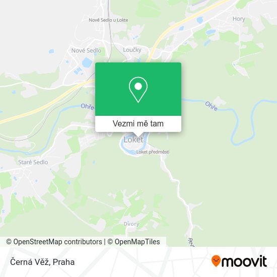 Černá Věž mapa