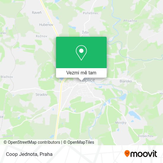 Coop Jednota mapa