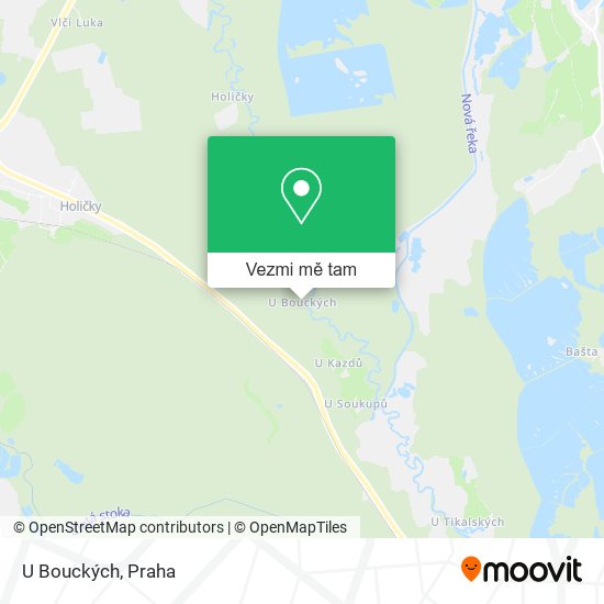 U Bouckých mapa