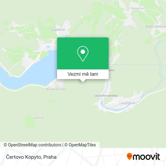Čertovo Kopyto mapa