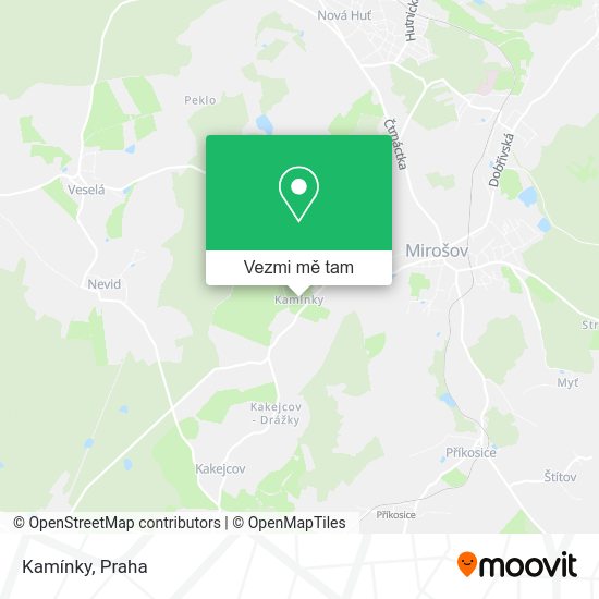 Kamínky mapa