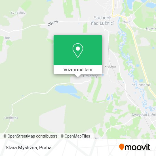 Stará Myslivna mapa