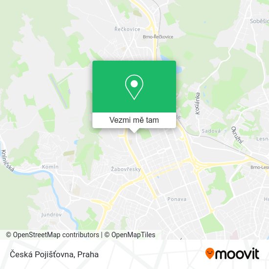 Česká Pojišťovna mapa