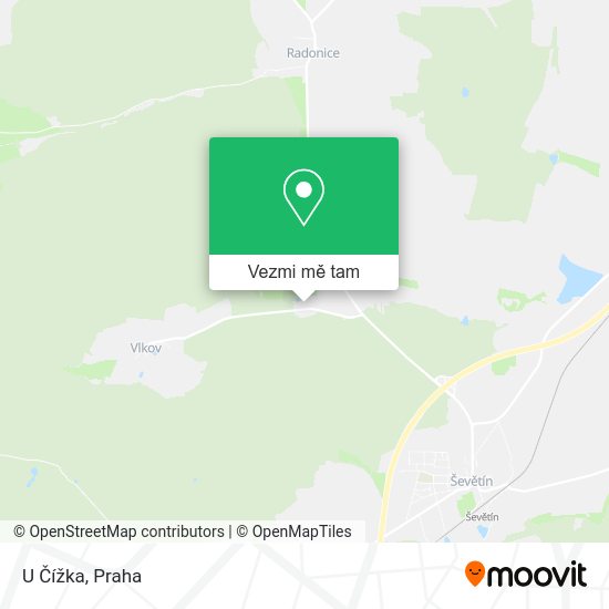 U Čížka mapa