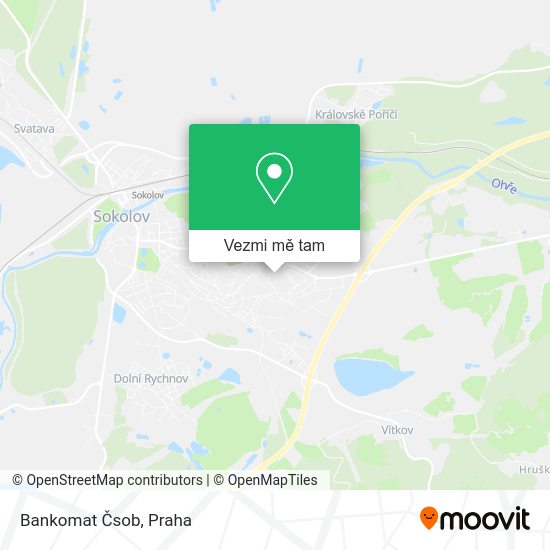 Bankomat Čsob mapa