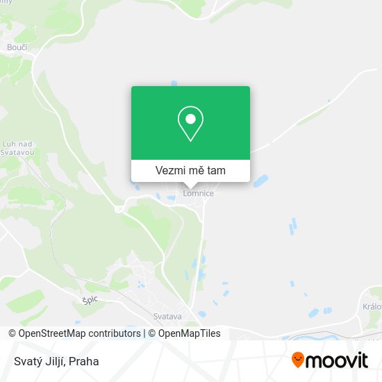 Svatý Jiljí mapa
