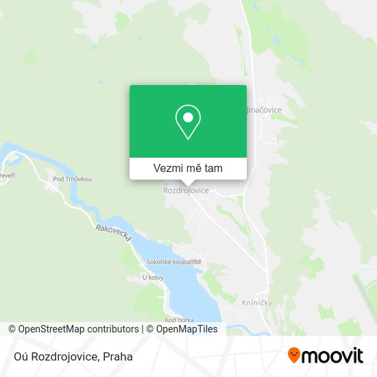 Oú Rozdrojovice mapa