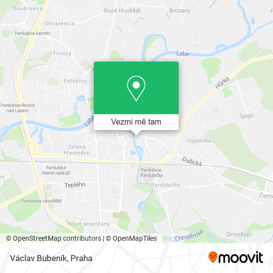 Václav Bubeník mapa