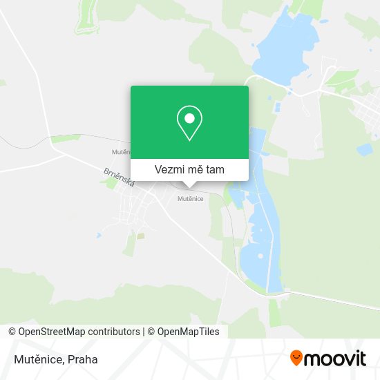Mutěnice mapa