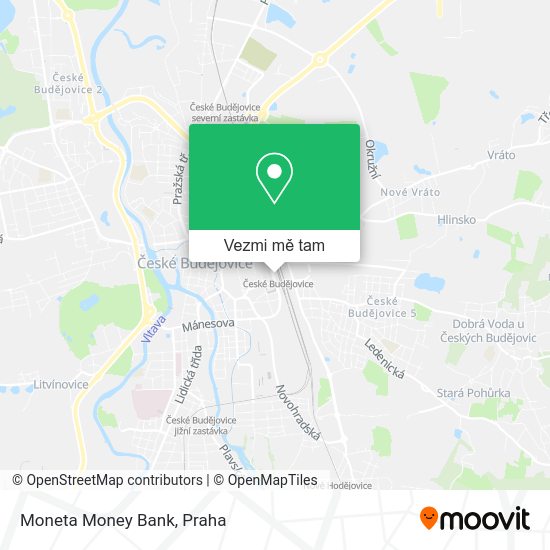 Moneta Money Bank mapa