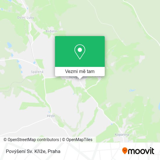 Povýšení Sv. Kříže mapa