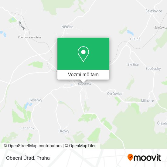 Obecní Úřad mapa