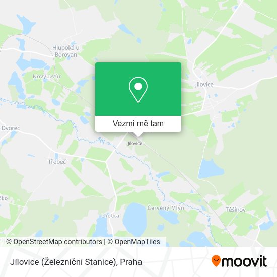 Jílovice (Železniční Stanice) mapa