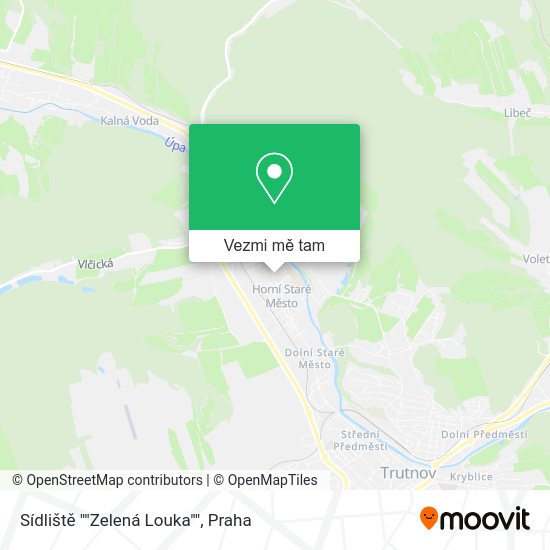 Sídliště ""Zelená Louka"" mapa