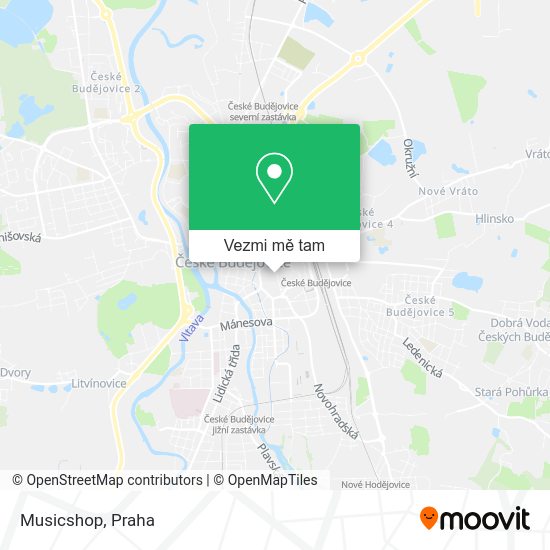Musicshop mapa