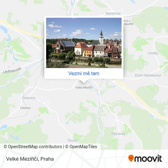 Velké Meziříčí mapa