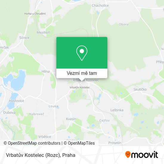 Vrbatův Kostelec (Rozc) mapa