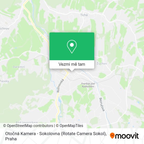 Otočná Kamera - Sokolovna (Rotate Camera Sokol) mapa