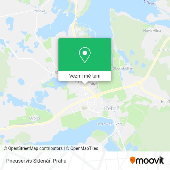 Pneuservis Sklenář mapa