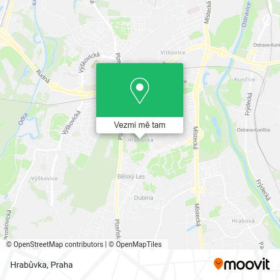 Hrabůvka mapa