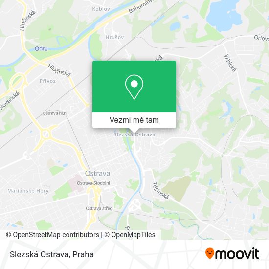 Slezská Ostrava mapa