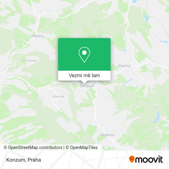 Konzum mapa