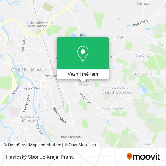 Hasičský Sbor Jč Kraje mapa