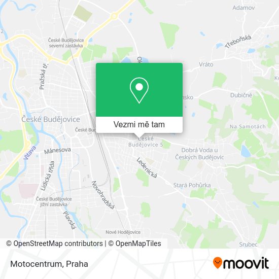 Motocentrum mapa