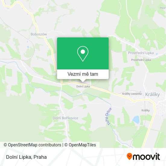 Dolní Lipka mapa
