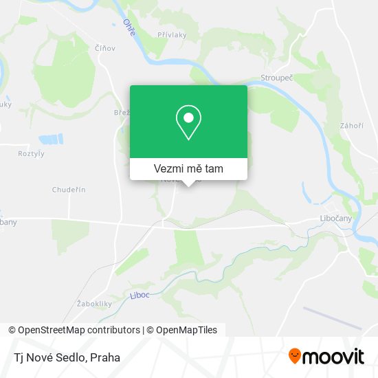 Tj Nové Sedlo mapa