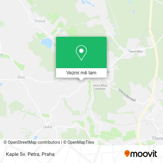Kaple Sv. Petra mapa