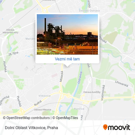 Dolní Oblast Vítkovice mapa